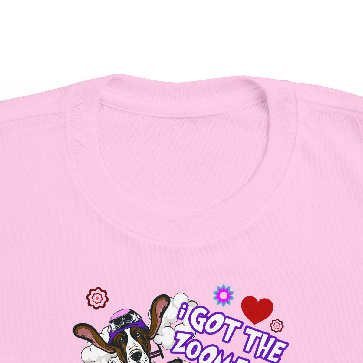 'I Got The Zoomies' Basset Hound In A Racecar - Toddler Tee