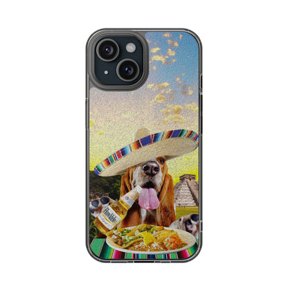 Basset Hound Eating Mexican Cuisine In Mexico - Clear Case