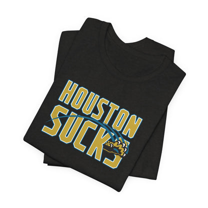 Houston Sucks (for Jacksonville fans) - Unisex Jersey Short Sleeve Tee