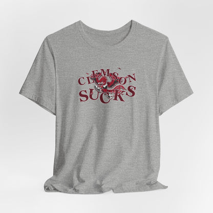 Clemson Sucks (for South Carolina fans) -   Crazy Fighting Rooster T-Shirt