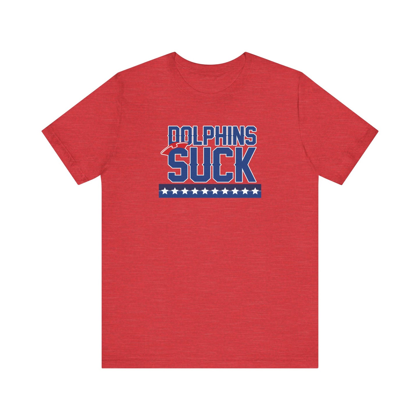 Shiny Mammal Fish Suck (for New England fans) - Unisex Jersey Short Sleeve Tee