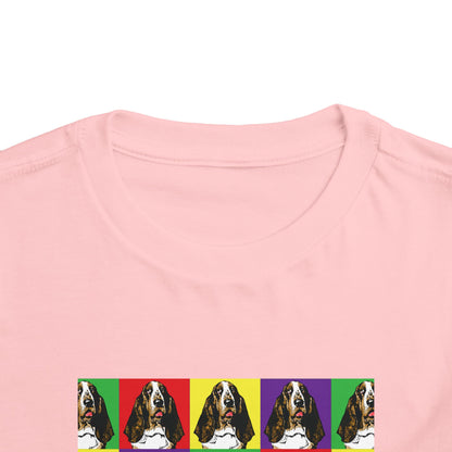 Basset Hound Pop Art - Toddler Tee