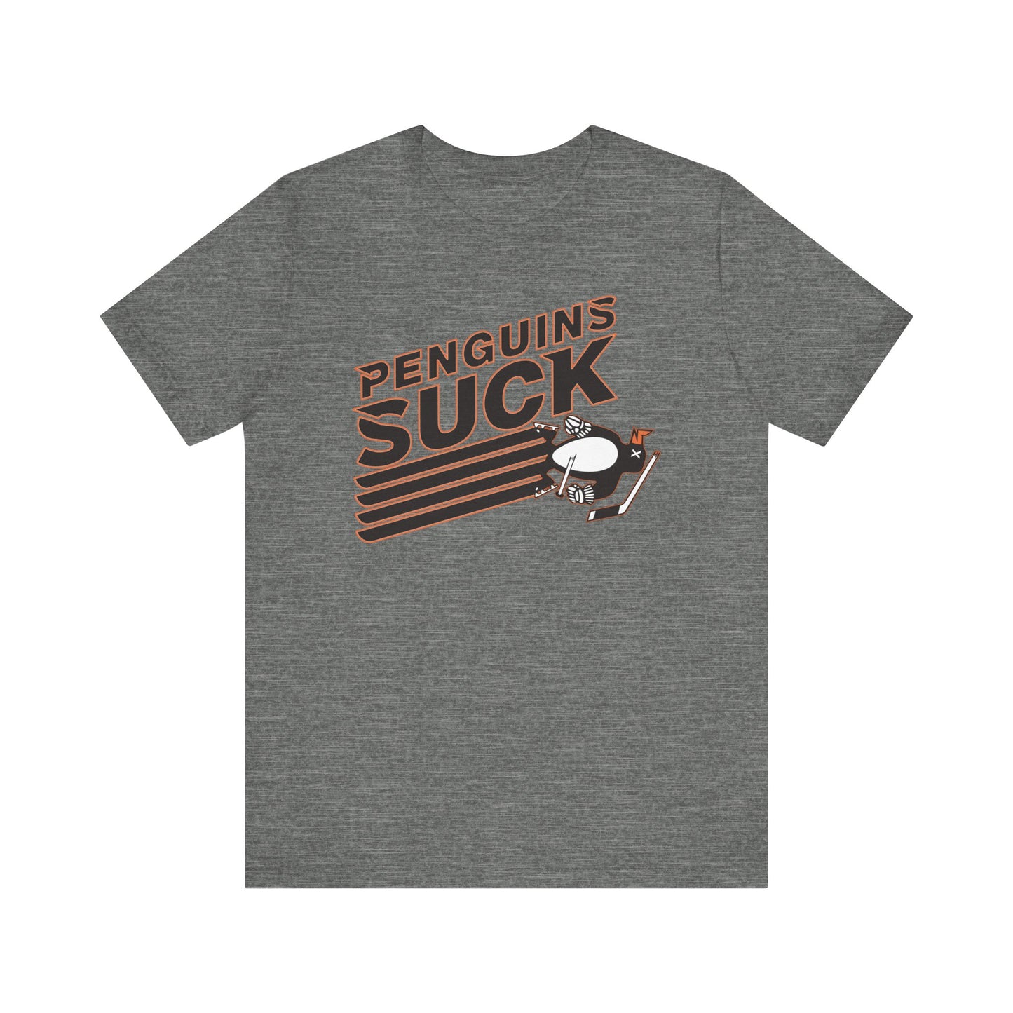 Penguins Suck (for Flyers fans) - Unisex Jersey Short Sleeve Tee