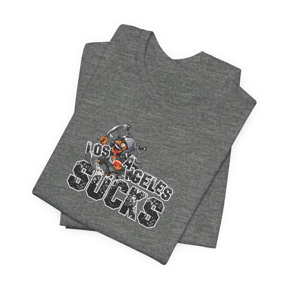 L.A. sux (for Las Vegas fans) - Unisex Jersey Short Sleeve Tee