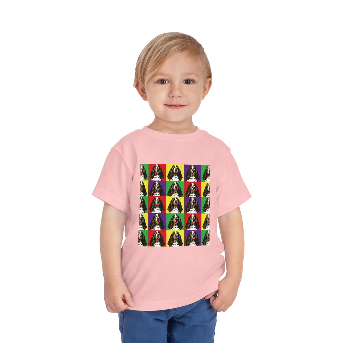 Basset Hound Pop Art - Toddler Tee