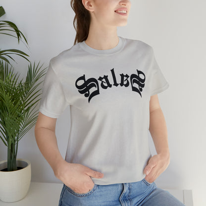 Salas (831) in Black Ink - Salinas, California - Unisex Jersey Short Sleeve Tee