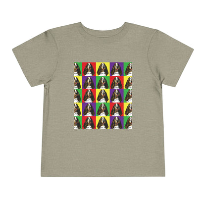 Basset Hound Pop Art - Toddler Tee