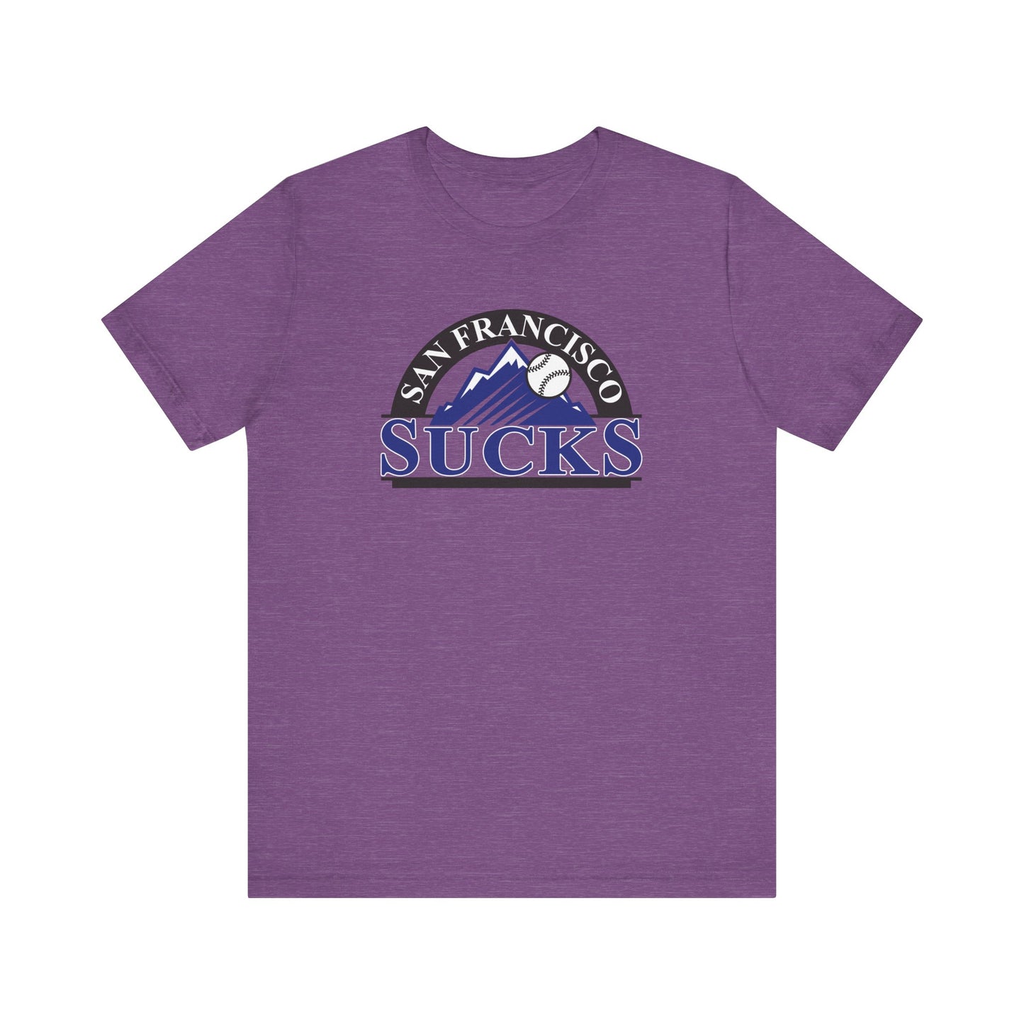 San Francisco Sucks (for Colorado Rockies fans) - Unisex Jersey Short Sleeve Tee