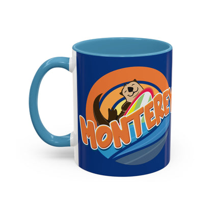 Board Bandit, Monterey, California -  Surfboard Stealing Otter - Accent Coffee Mug – 11/15oz