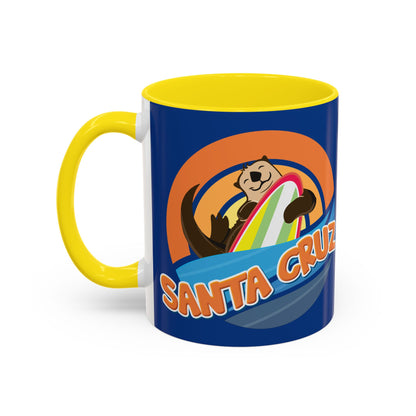 Board Bandit, Santa Cruz, California -  Surfboard Stealing Otter - Accent Coffee Mug – 11/15oz