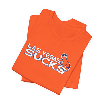 Vegas Sucks (for Denver fans) - Unisex Jersey Short Sleeve Tee