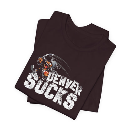 Denver Sux (for Las Vegas fans) - Unisex Jersey Short Sleeve Tee