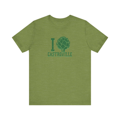 I Heartichoke Castroville (front & back version) - Unisex Jersey Short Sleeve Tee