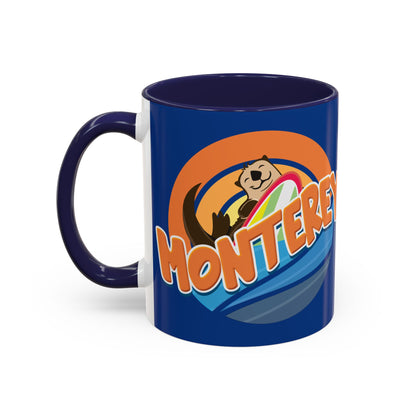 Board Bandit, Monterey, California -  Surfboard Stealing Otter - Accent Coffee Mug – 11/15oz