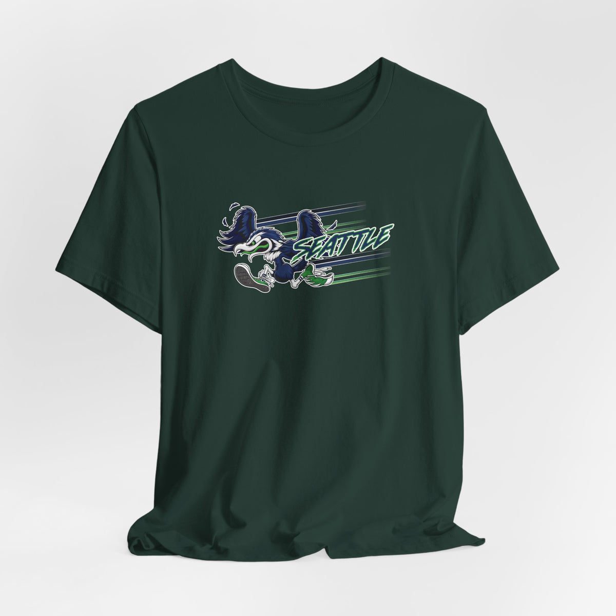 Gas Pump Seahawk (for Seattle fans) - Unisex Jersey Short Sleeve Tee