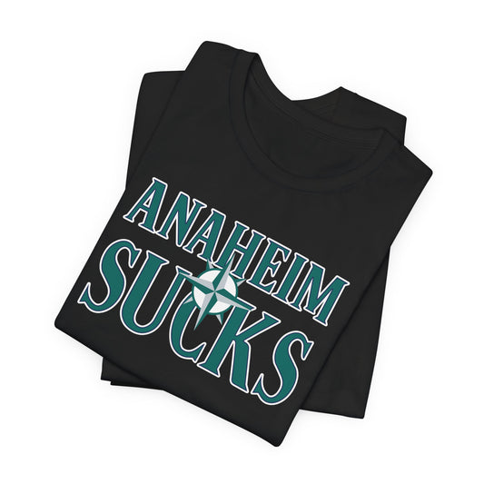 Anaheim Sucks (for Seattle fans) - Unisex Jersey Short Sleeve Tee