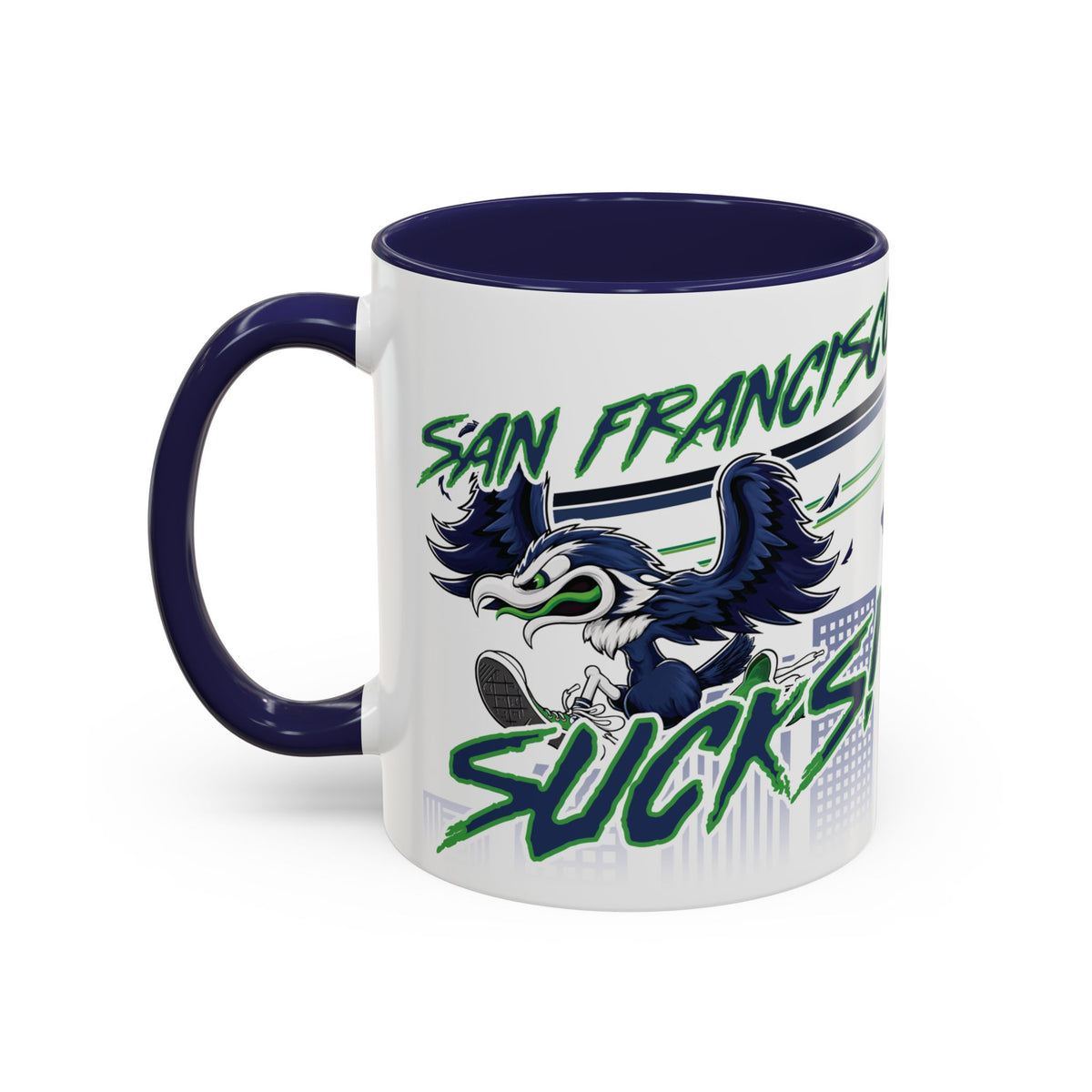 Double Hater Mug (for Seattle fans) - Accent Coffee Mug, 11oz