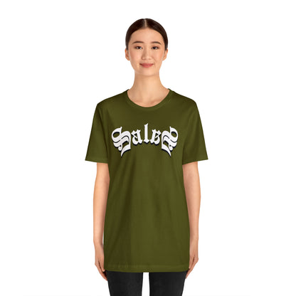 Salas (831) in White Ink - Salinas, California - Unisex Jersey Short Sleeve Tee