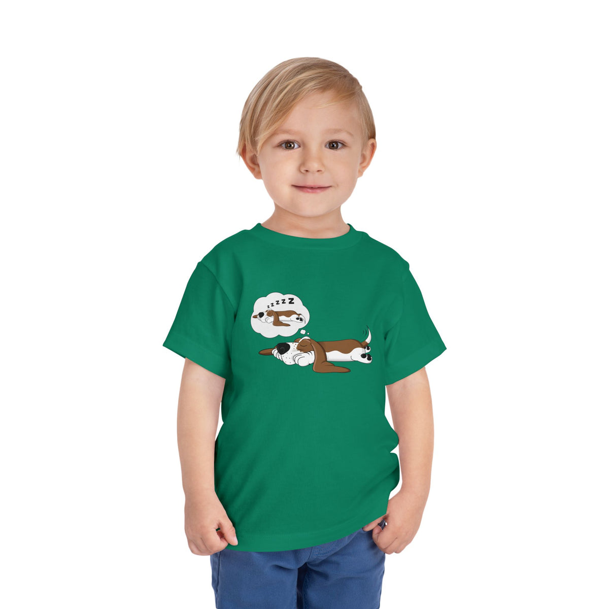 Dreaming of Sleeping Basset Hound - Toddler Tee
