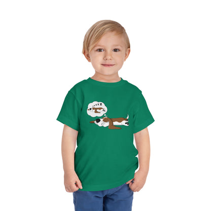 Dreaming of Sleeping Basset Hound - Toddler Tee