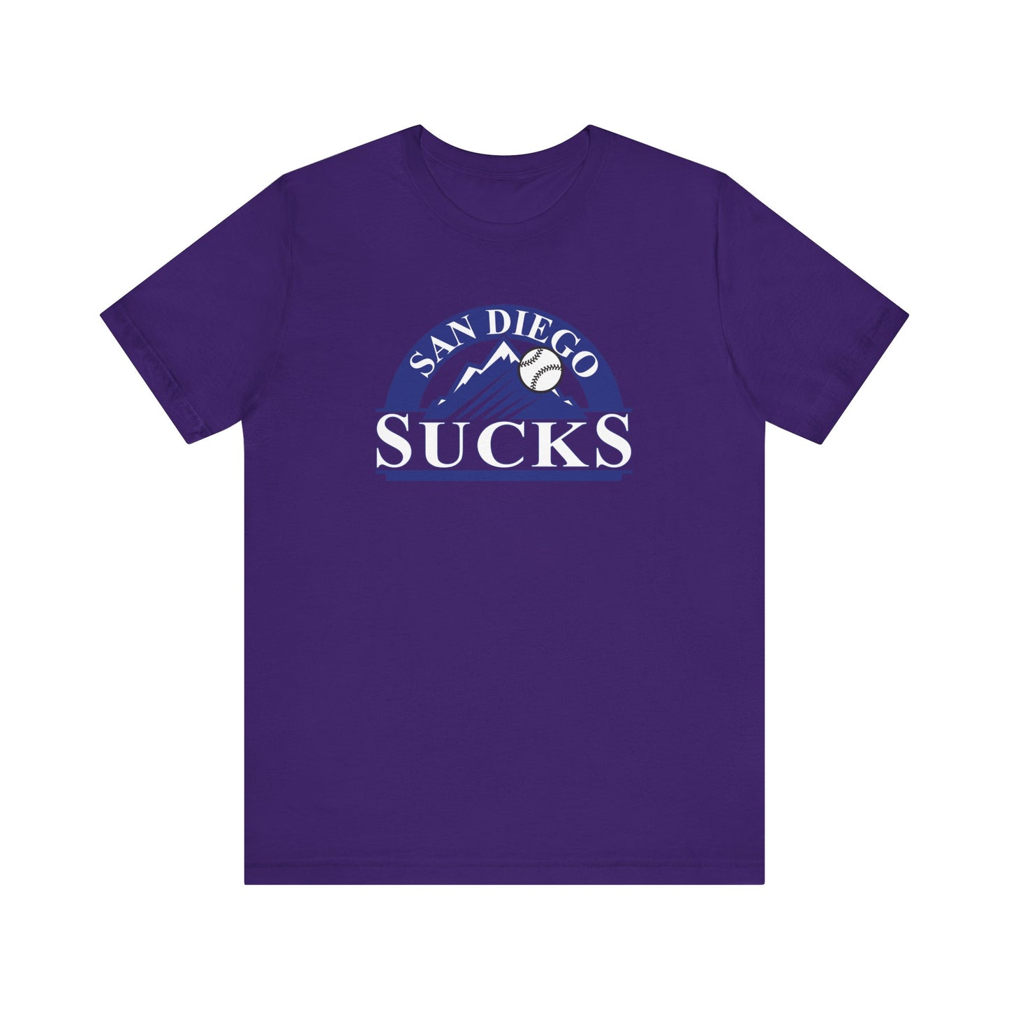San Diego Sucks (for Colorado Rockies fans) - Unisex Jersey Short Sleeve Tee