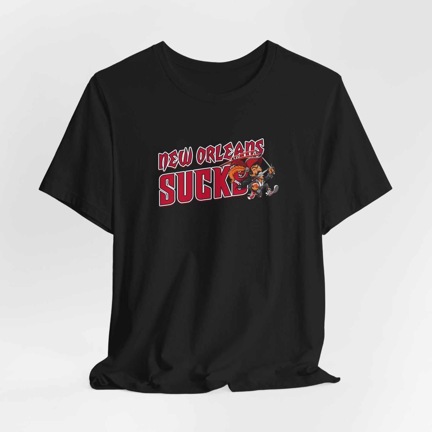 New Orleans Sucks (for Tampa Bay fans) - Unisex Jersey Short Sleeve Tee