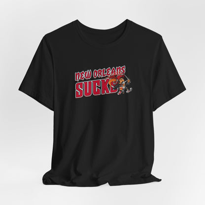 New Orleans Sucks (for Tampa Bay fans) - Unisex Jersey Short Sleeve Tee