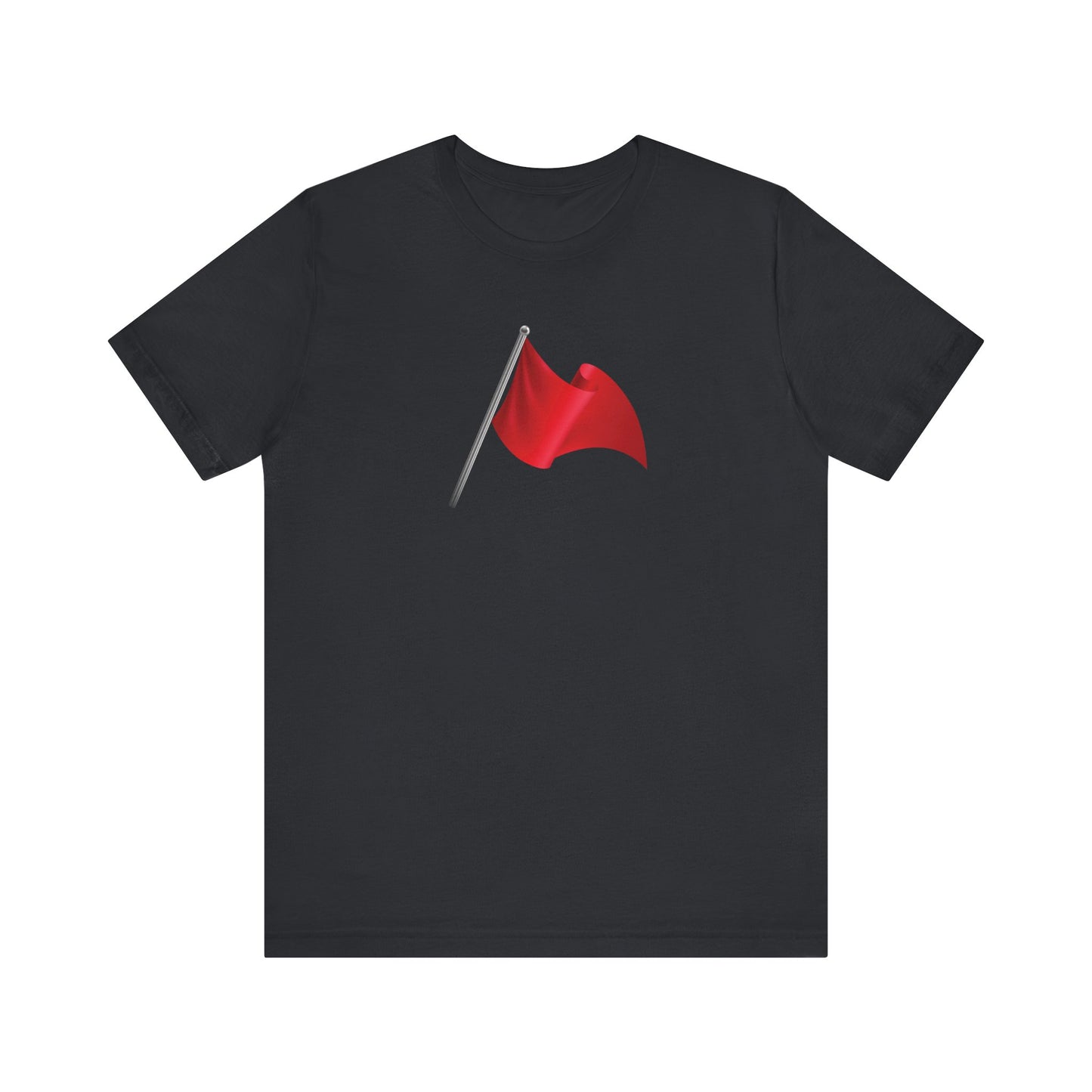 Walking Red Flag (flag front & flag reversed on back)  - Unisex Jersey Short Sleeve Tee