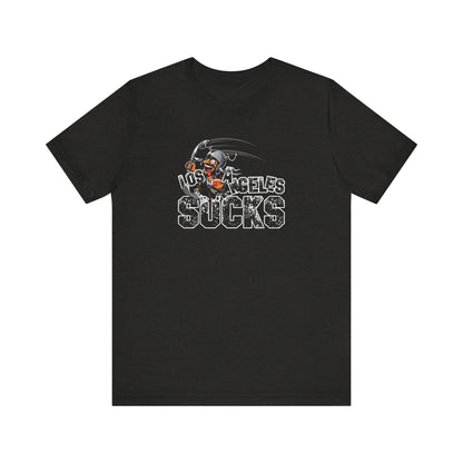 L.A. sux (for Las Vegas fans) - Unisex Jersey Short Sleeve Tee