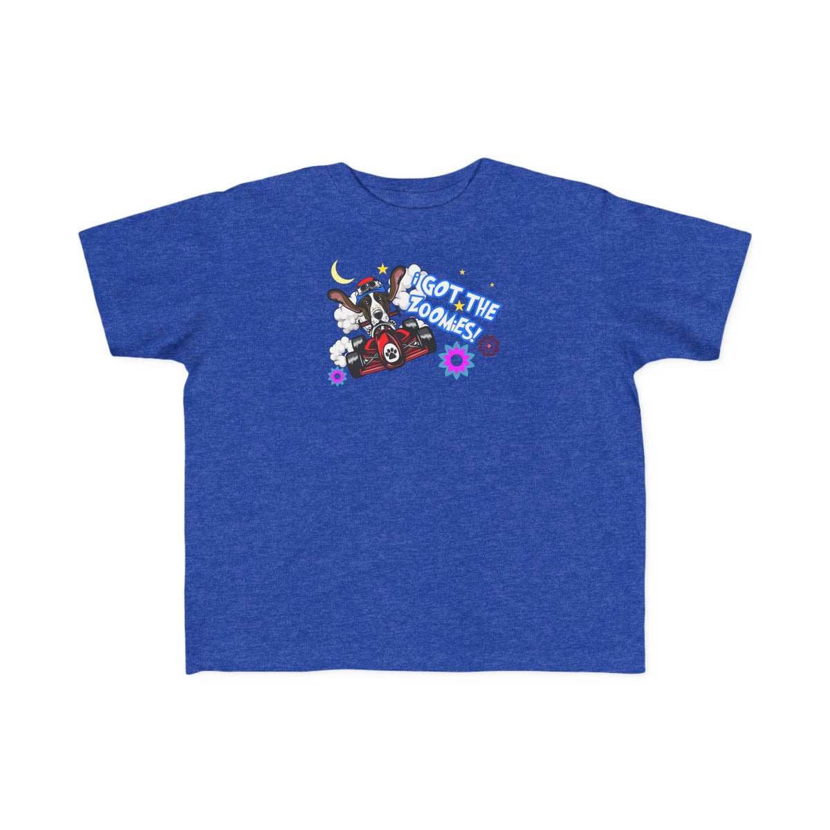 'I Got The Zoomies' Basset Hound In A Racecar - Toddler Tee