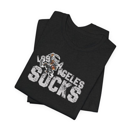L.A. sux (for Las Vegas fans) - Unisex Jersey Short Sleeve Tee