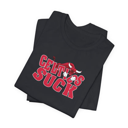 That Green Leprechaun Team Sucks (for Chicago fans) - Unisex Jersey Short Sleeve Tee