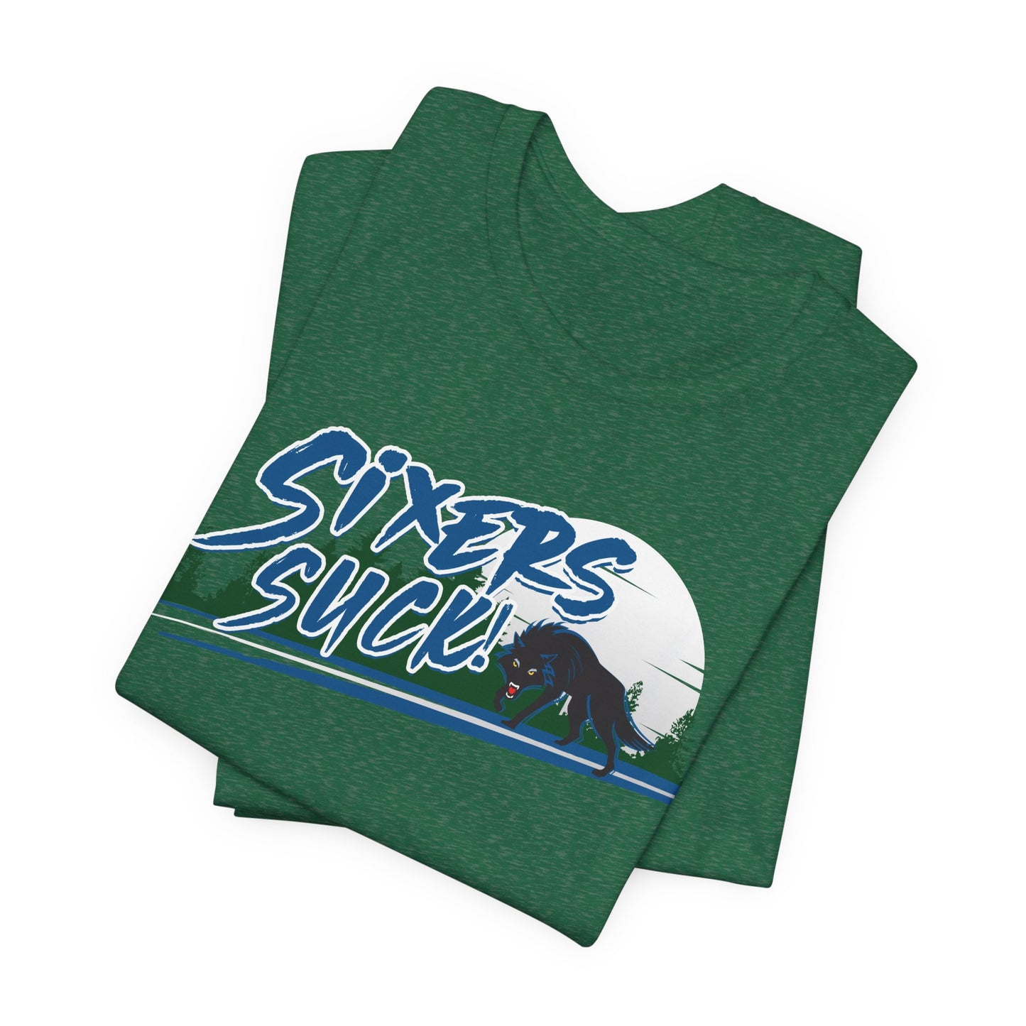 6ers Suck (for Minnesota fans) - Unisex Jersey Short Sleeve Tee