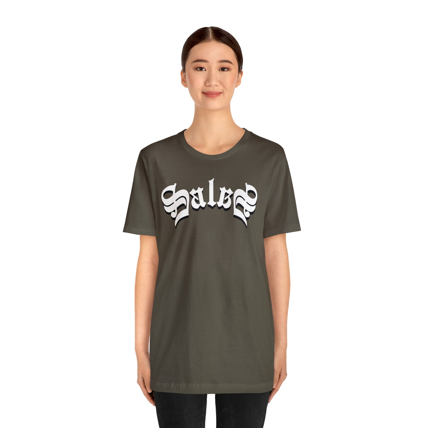 Salas (831) in White Ink - Salinas, California - Unisex Jersey Short Sleeve Tee