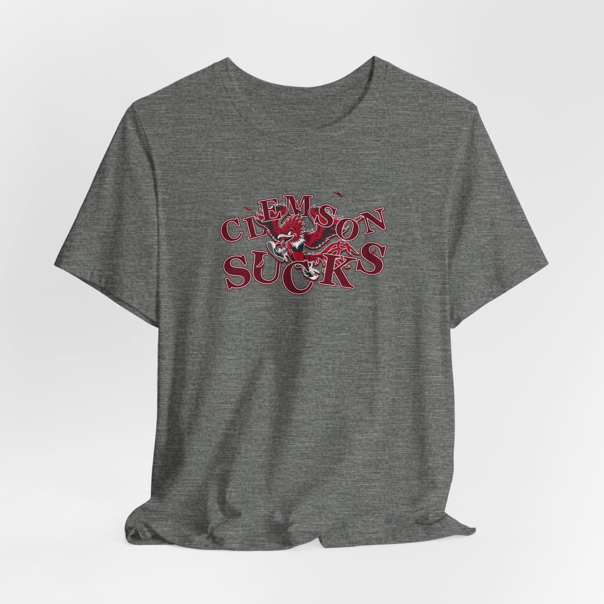 Clemson Sucks (for South Carolina fans) -   Crazy Fighting Rooster T-Shirt