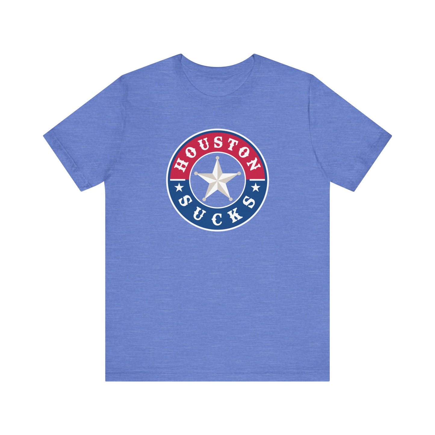 Houston Sucks (for TX Rangers fans) - Unisex Jersey Short Sleeve Tee