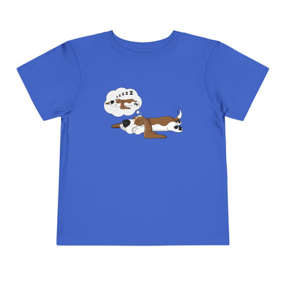 Dreaming of Sleeping Basset Hound - Toddler Tee