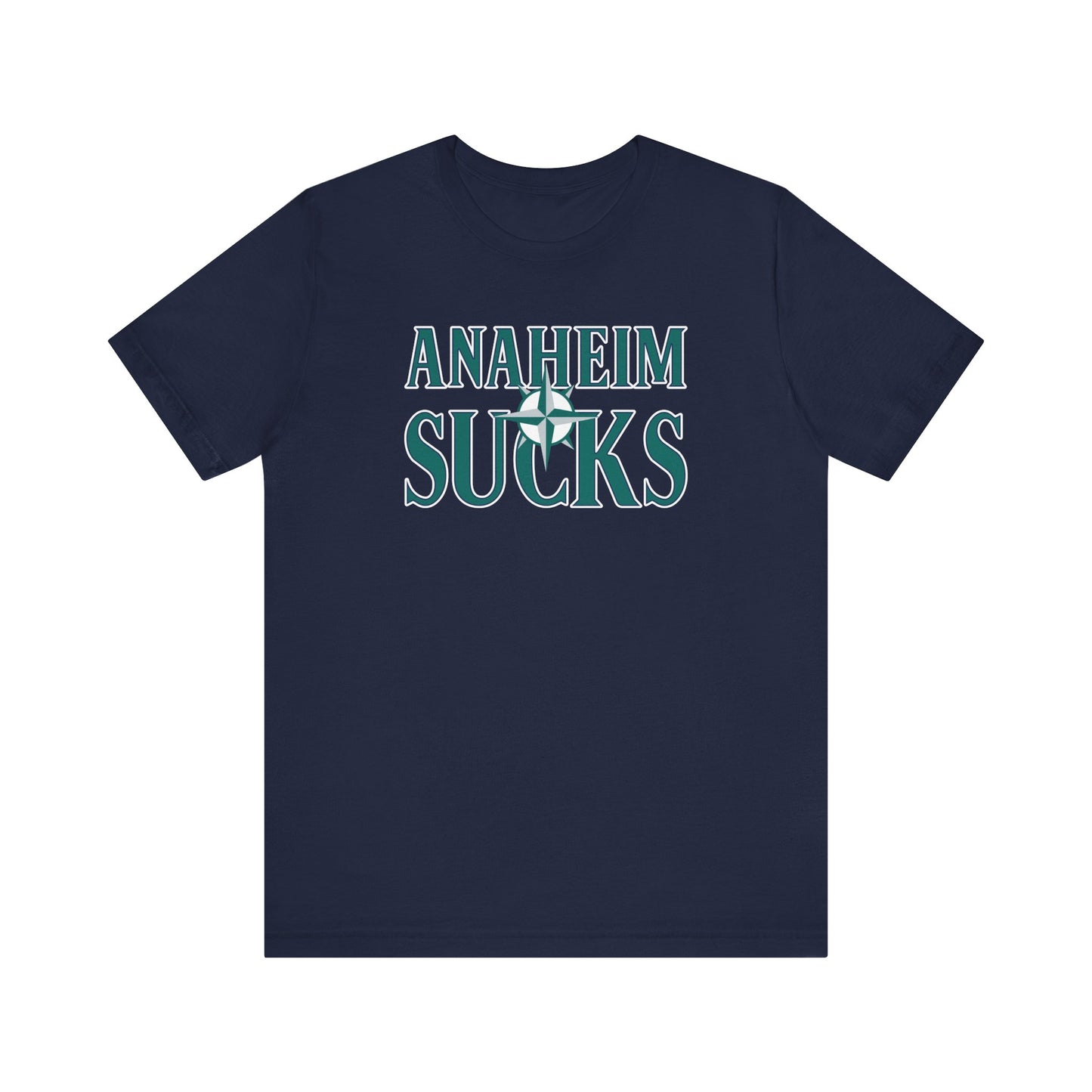 Anaheim Sucks (for Seattle fans) - Unisex Jersey Short Sleeve Tee
