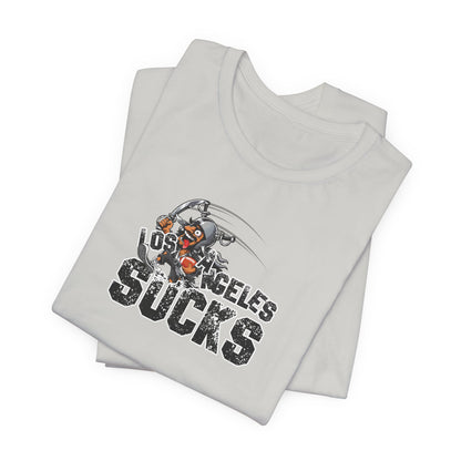 L.A. sux (for Las Vegas fans) - Unisex Jersey Short Sleeve Tee