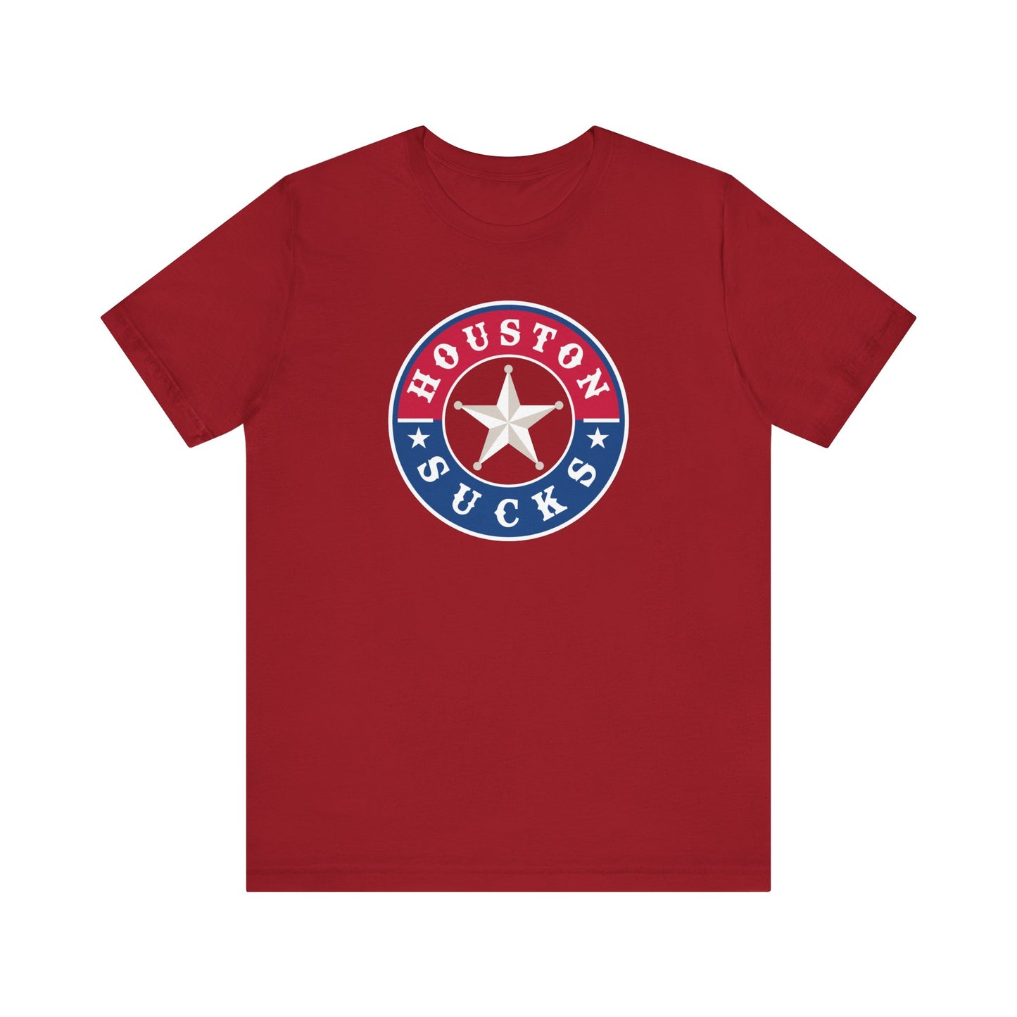 Houston Sucks (for TX Rangers fans) - Unisex Jersey Short Sleeve Tee