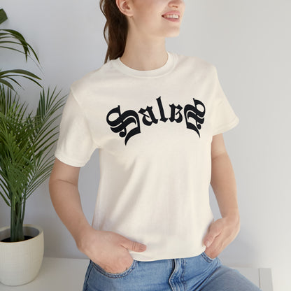 Salas (831) in Black Ink - Salinas, California - Unisex Jersey Short Sleeve Tee