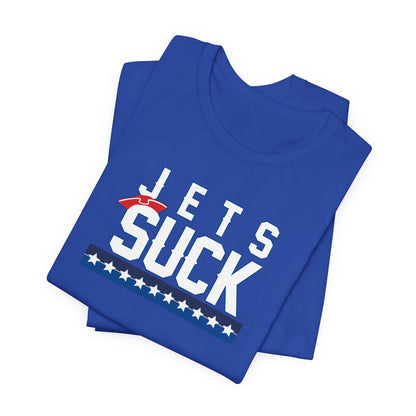 I hate jets (for New England fans) - Unisex Jersey Short Sleeve Tee