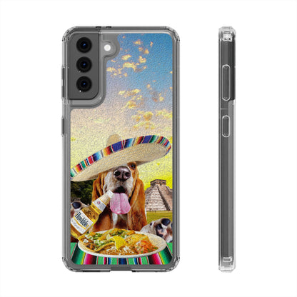 Basset Hound Eating Mexican Cuisine In Mexico - Clear Case