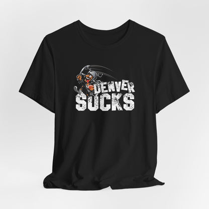 Denver Sux (for Las Vegas fans) - Unisex Jersey Short Sleeve Tee