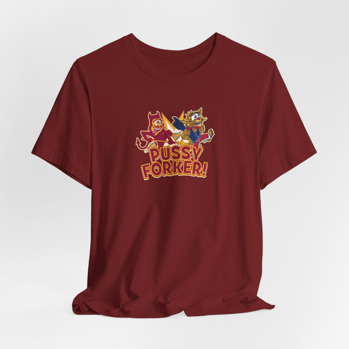Pussycat Forker (for Tempe fans) - Unisex Jersey Short Sleeve Tee