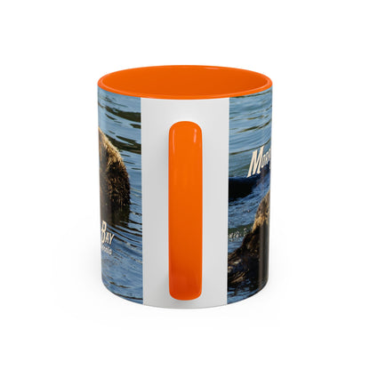 Sea Otter Raft (Morro Bay) Coffee Mug — Cute Sea Otter Accent Ceramic Mug (11/15oz)