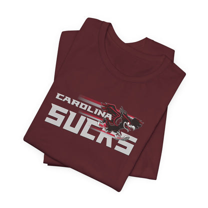 Carolina Sucks (for Atlanta fans) - Unisex Jersey Short Sleeve Tee