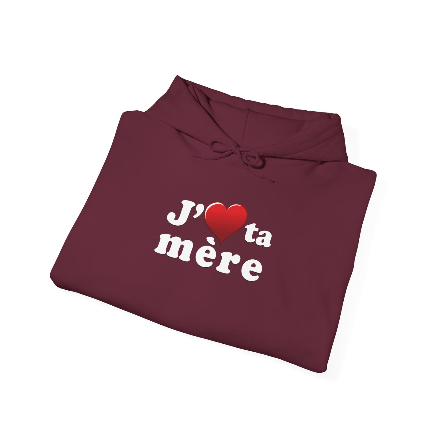 J' ♥ te mère - Unisex Heavy Blend™ Hooded Sweatshirt