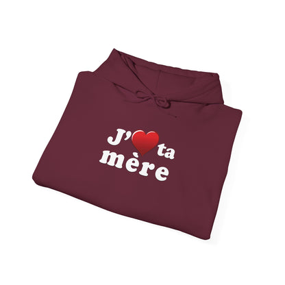 J' ♥ te mère - Unisex Heavy Blend™ Hooded Sweatshirt