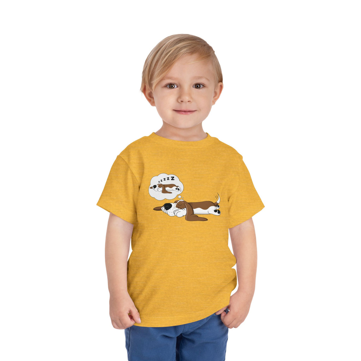 Dreaming of Sleeping Basset Hound - Toddler Tee